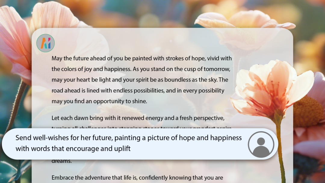 Future Wishes and Dreams AI Mother's Day message