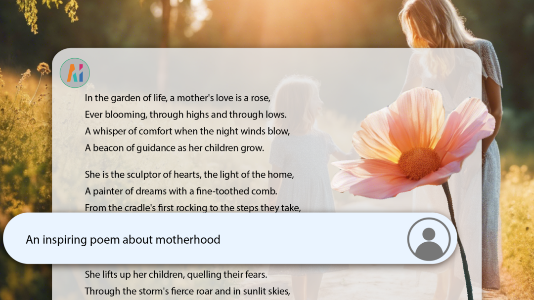 Inspirational Poem AI Mother's Day message
